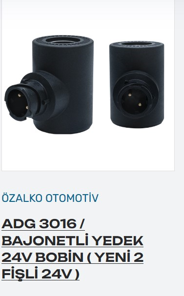 BOBIN YEDEK 24V 3 FISLI YENI